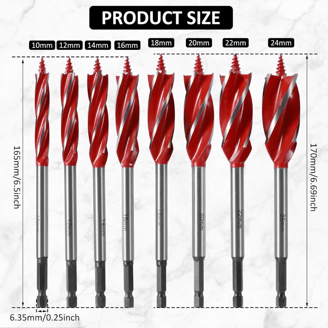 4-Flute Wood Hole Cutter Drill Bit