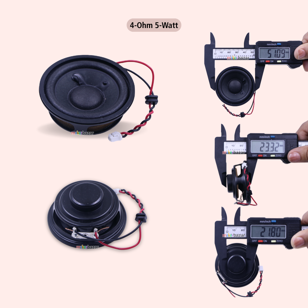 50mm 2inch Thin Speaker Internal Magnet [Without Frame]