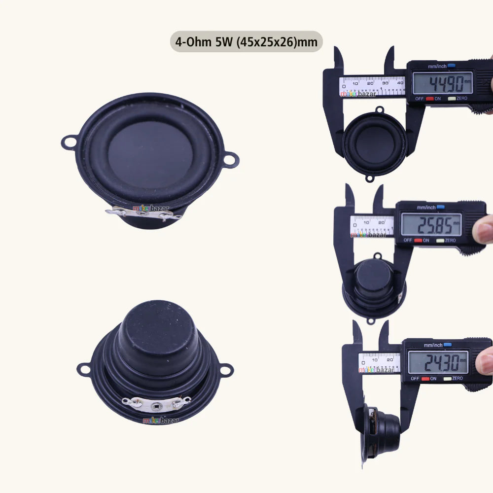 45mm 1.75-Inch Internal Magnet Speaker with Frame