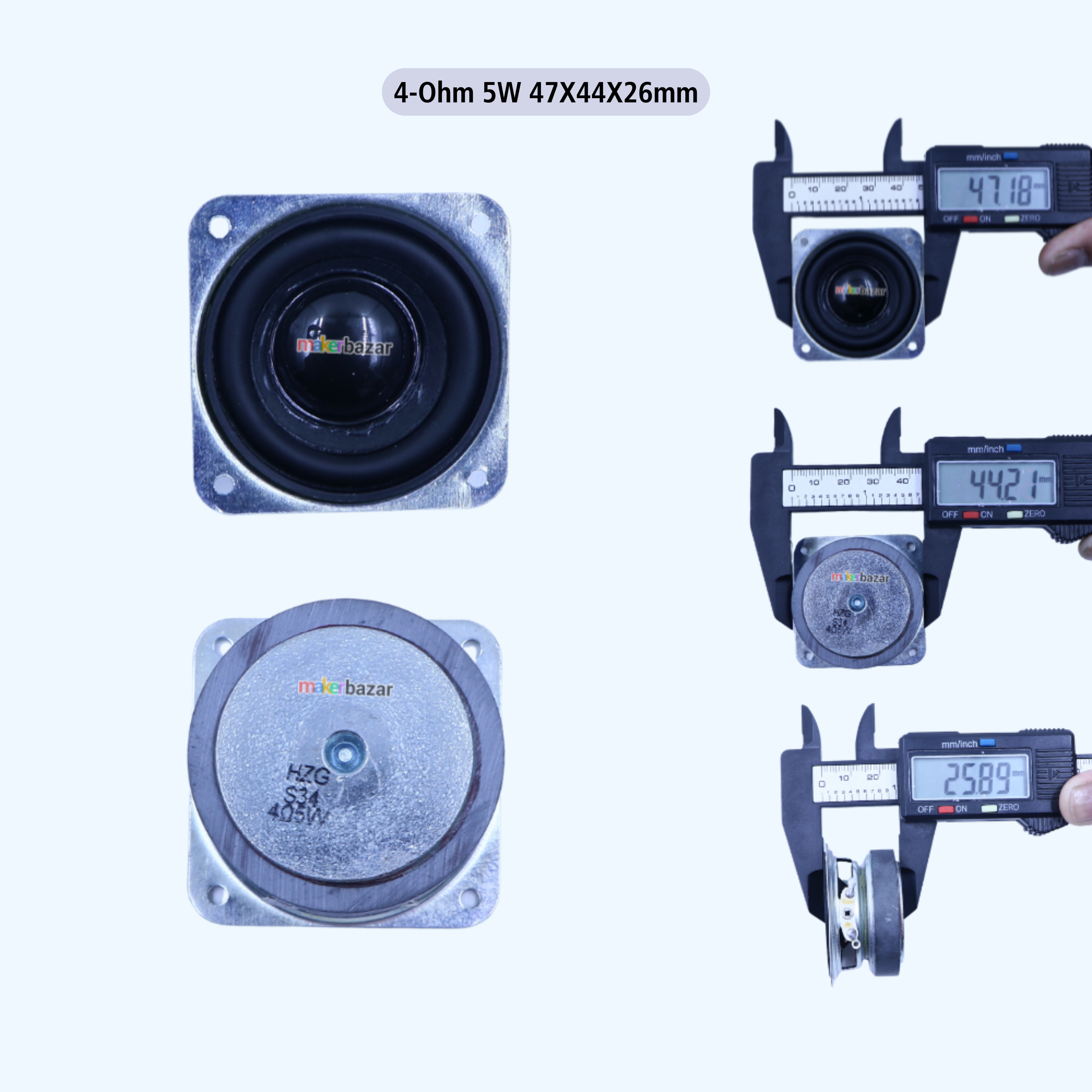 1.75-Inch External Magnet Speaker Driver with Frame