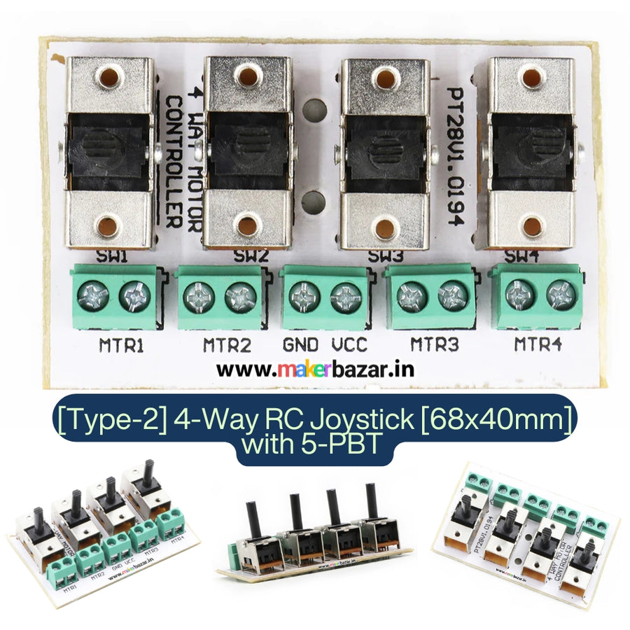 4 Way Dc 2-Way / 4-Way DC Motor Remote Controller Switch (DPDT) | Robotics Motor ...