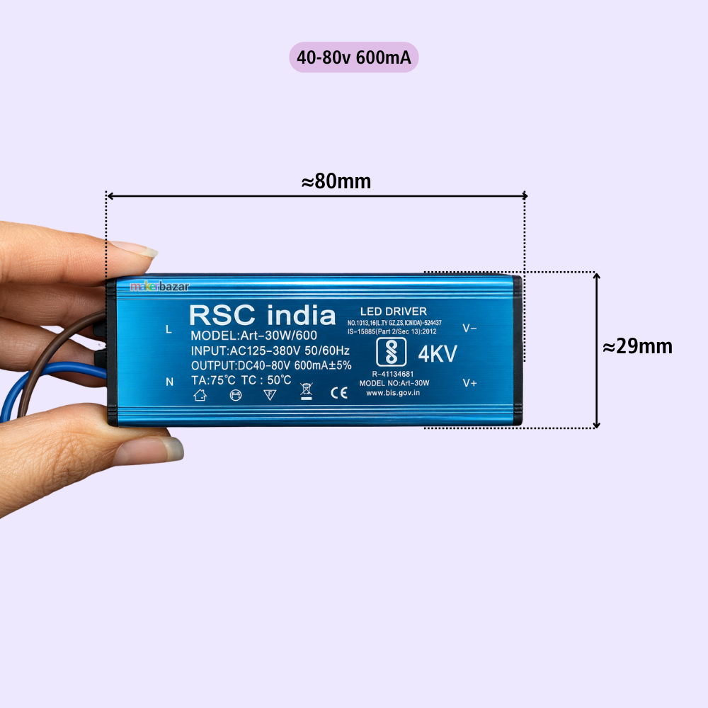 30W MCPCB LED Light Driver Modules