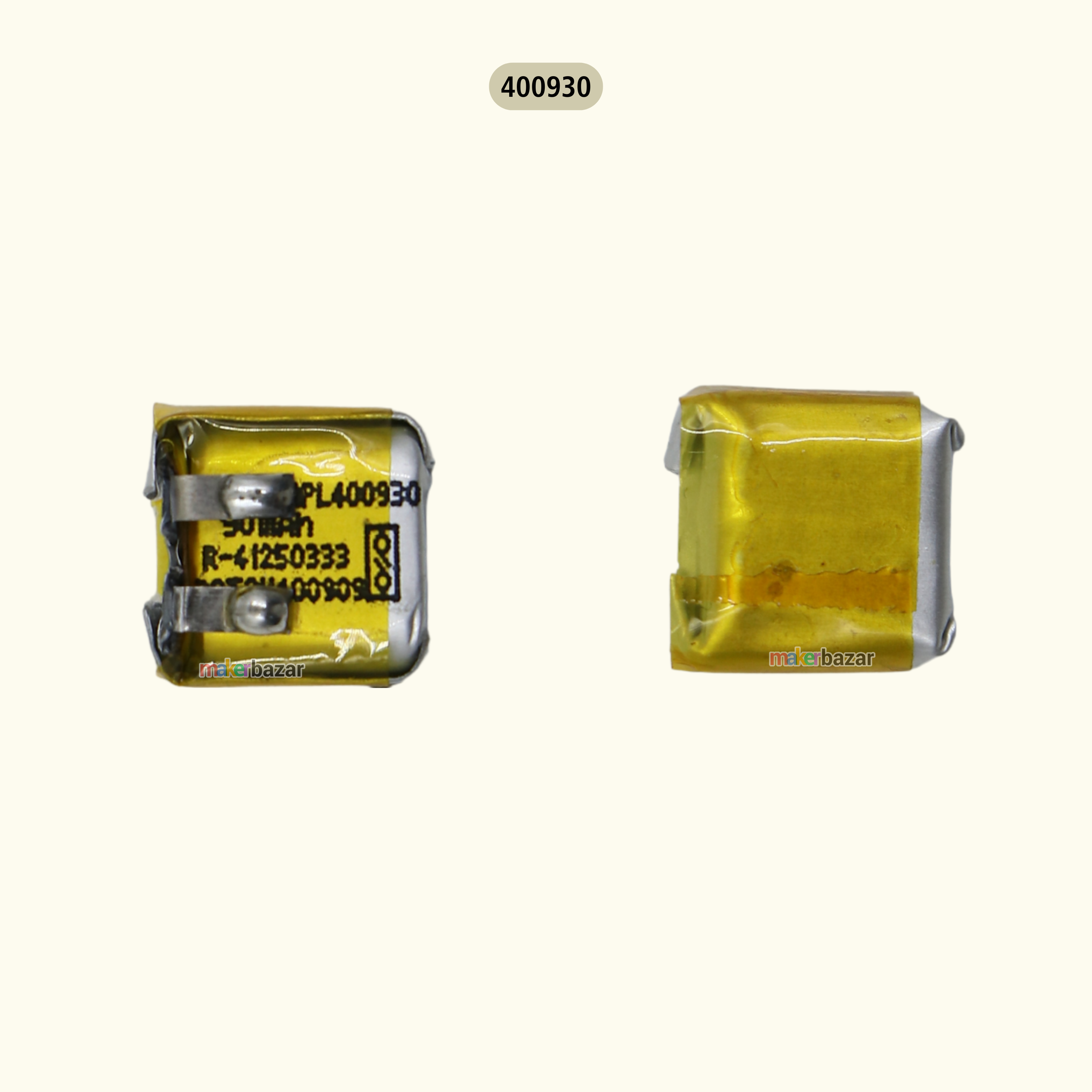 Generic: 3.7V 90mah Lipo Battery - Single Cell Lithium Polymer Battery