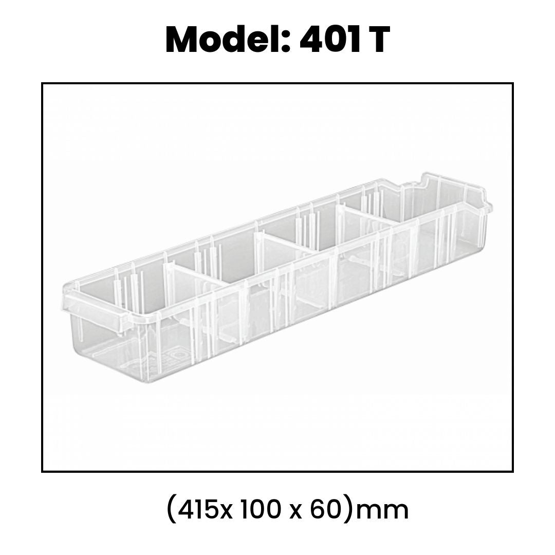 Alkon: Transparent Panda Shelf Bins