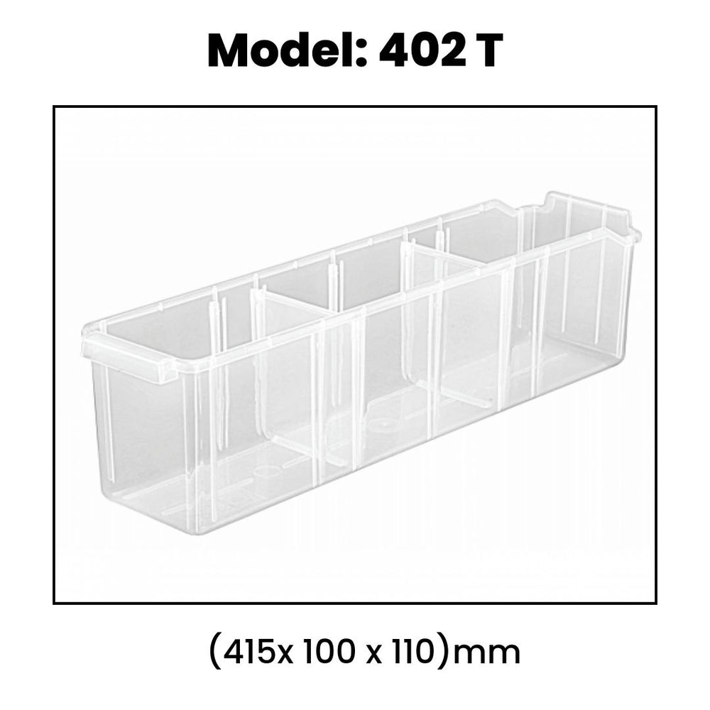 Transparent Panda Shelf Bins | Elegant & Versatile Storage Solutions