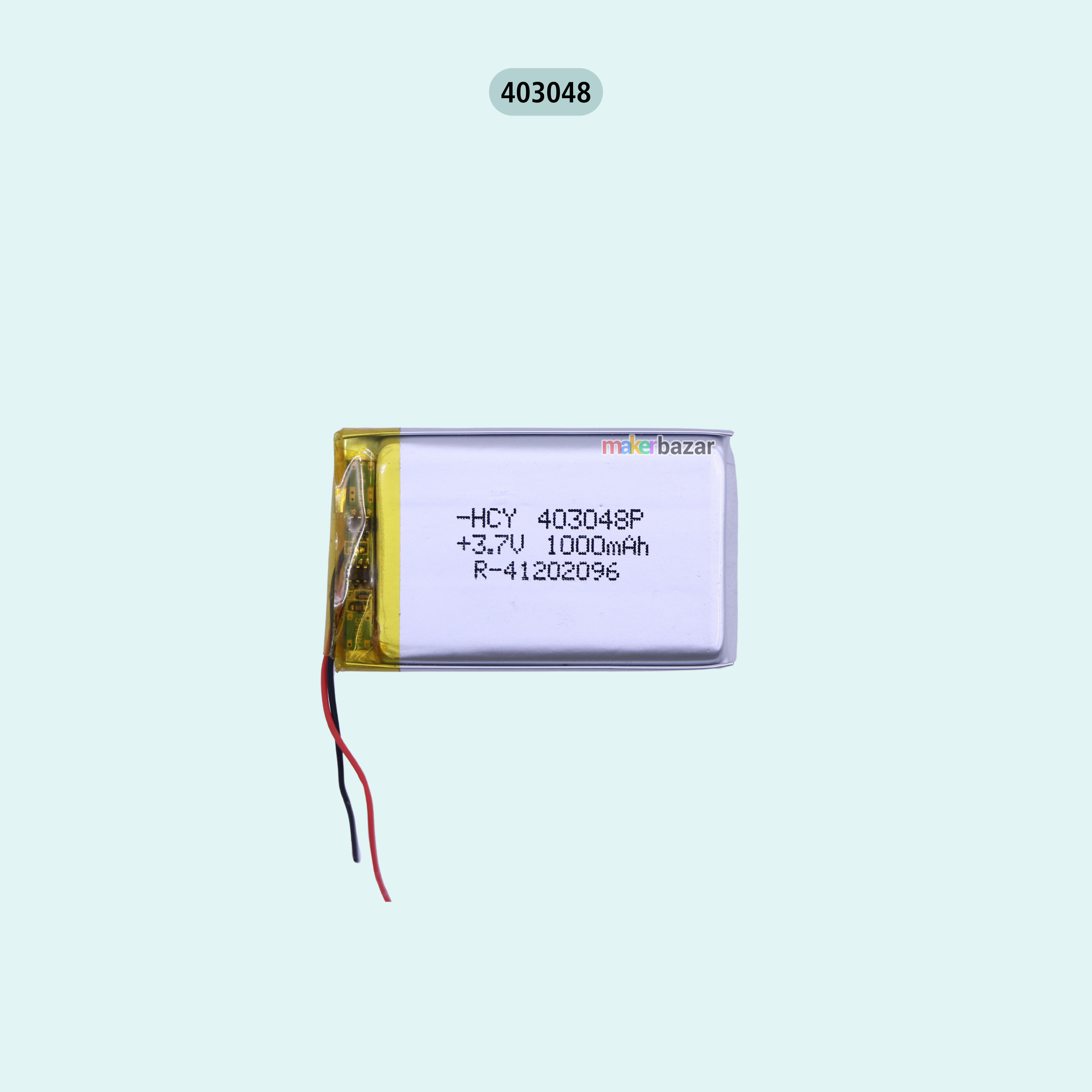 Generic: 3.7V 1000mAh Lithium Polymer Battery Single Cell