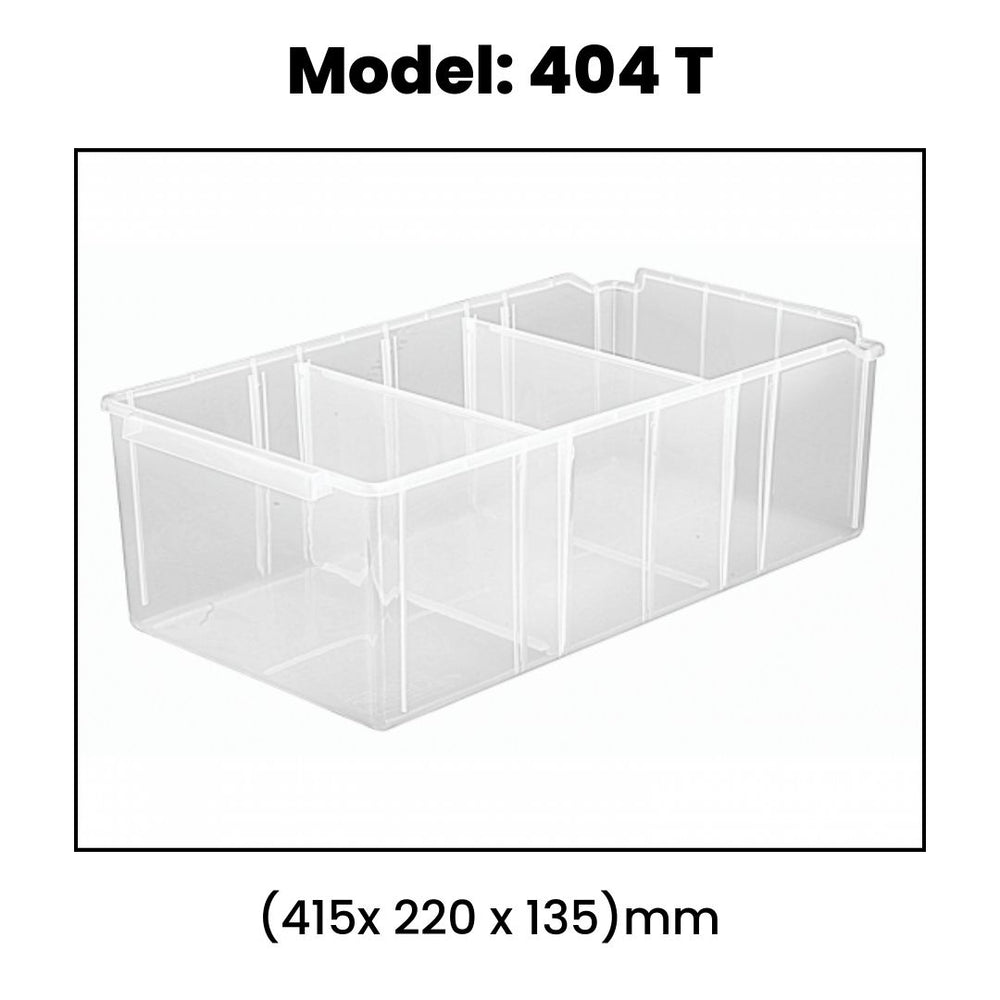 Transparent Panda Shelf Bins | Elegant & Versatile Storage Solutions
