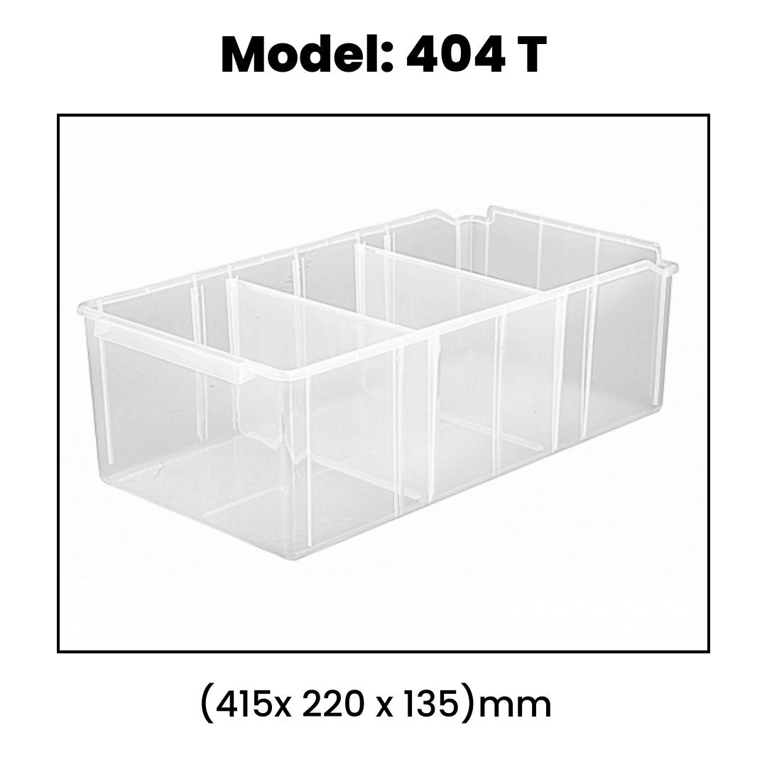 Alkon: Transparent Panda Shelf Bins