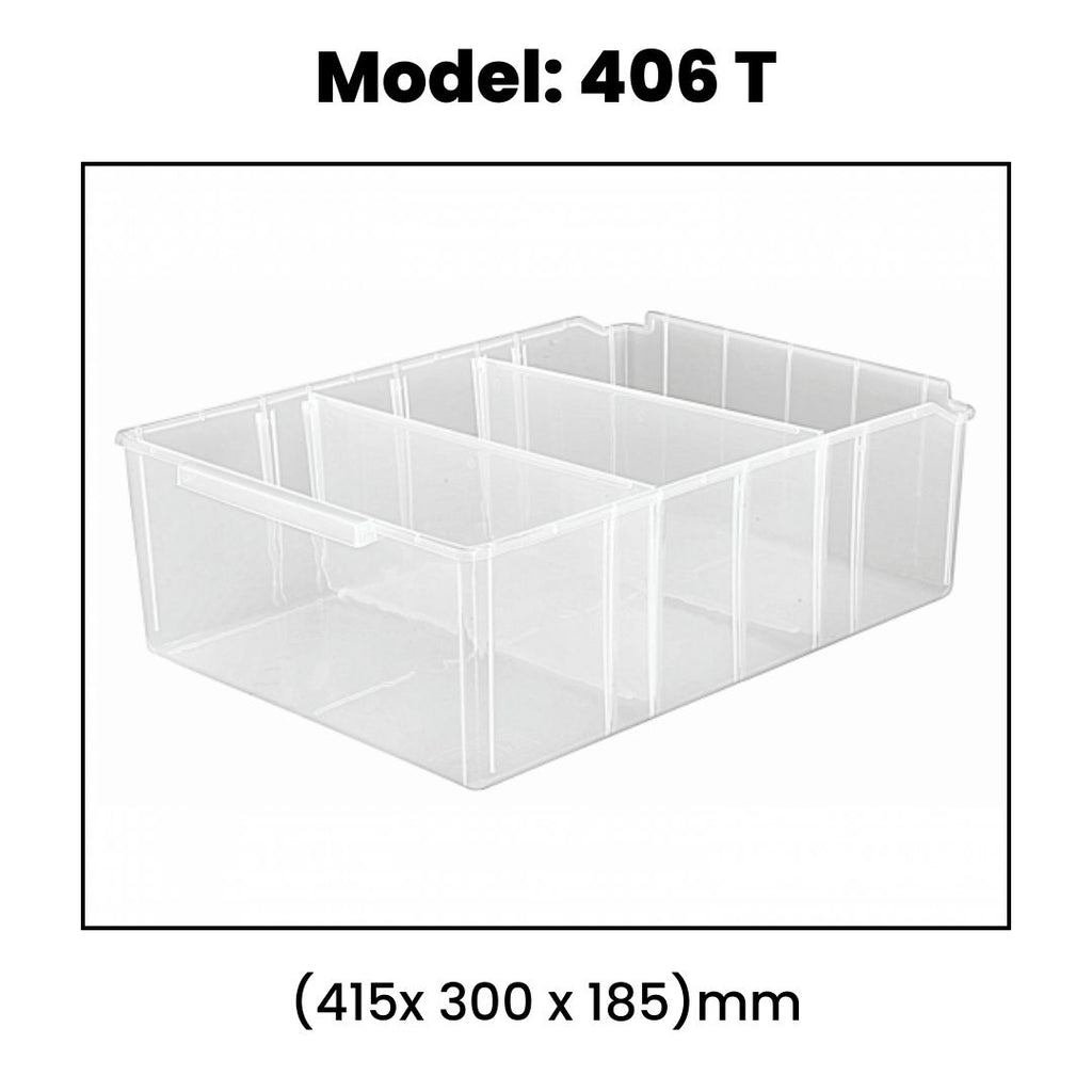 Transparent Panda Shelf Bins | Elegant & Versatile Storage Solutions