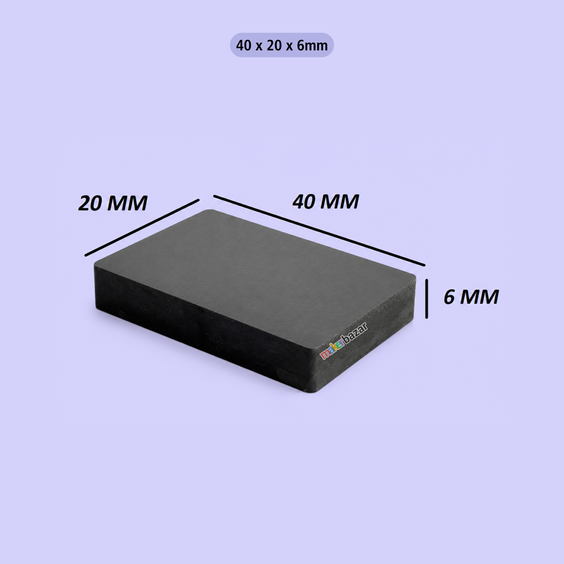 Ferrite Black Rectangular Block Ceramic Magnets