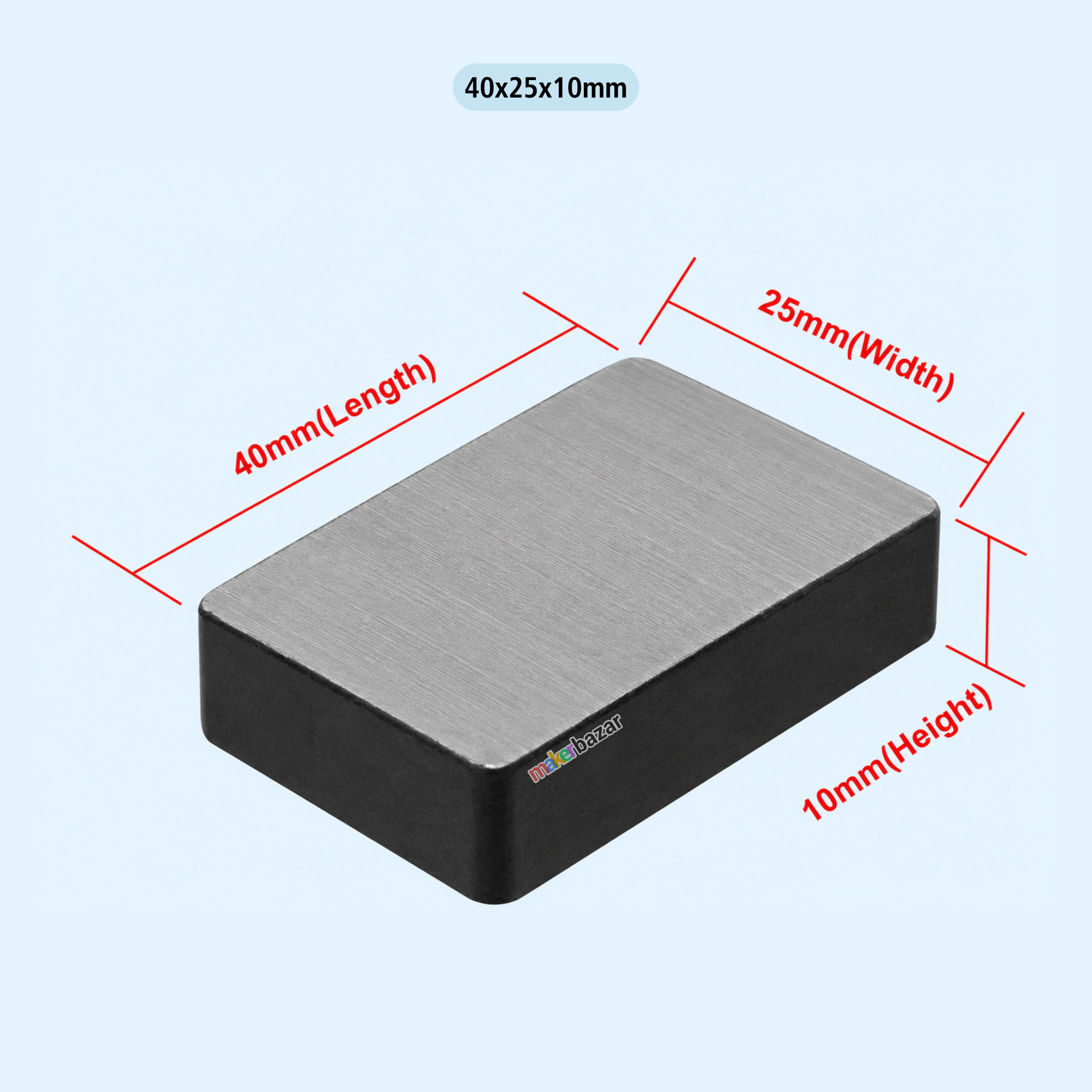 Ferrite Black Rectangular Block Ceramic Magnets
