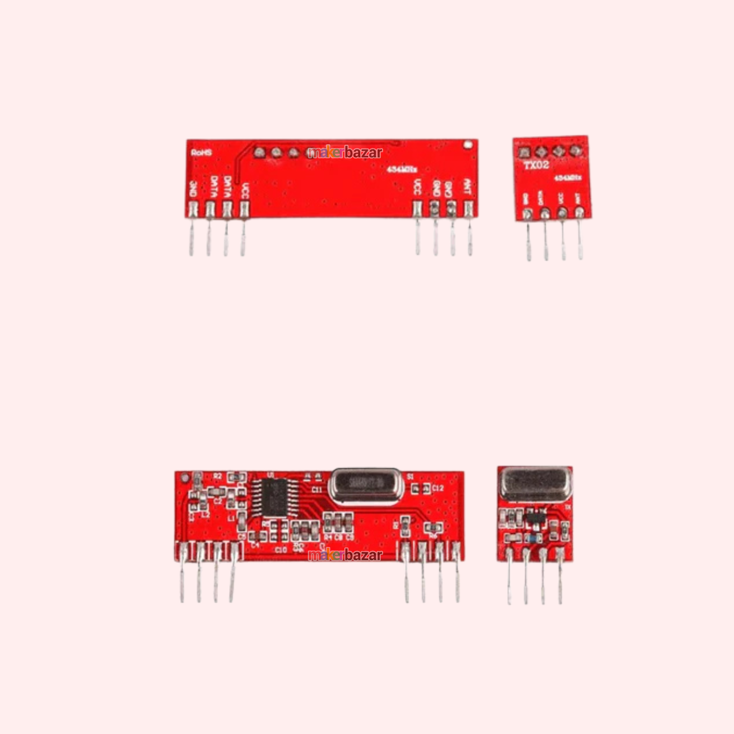 433Mhz RF Wireless Transmitter Receiver Module