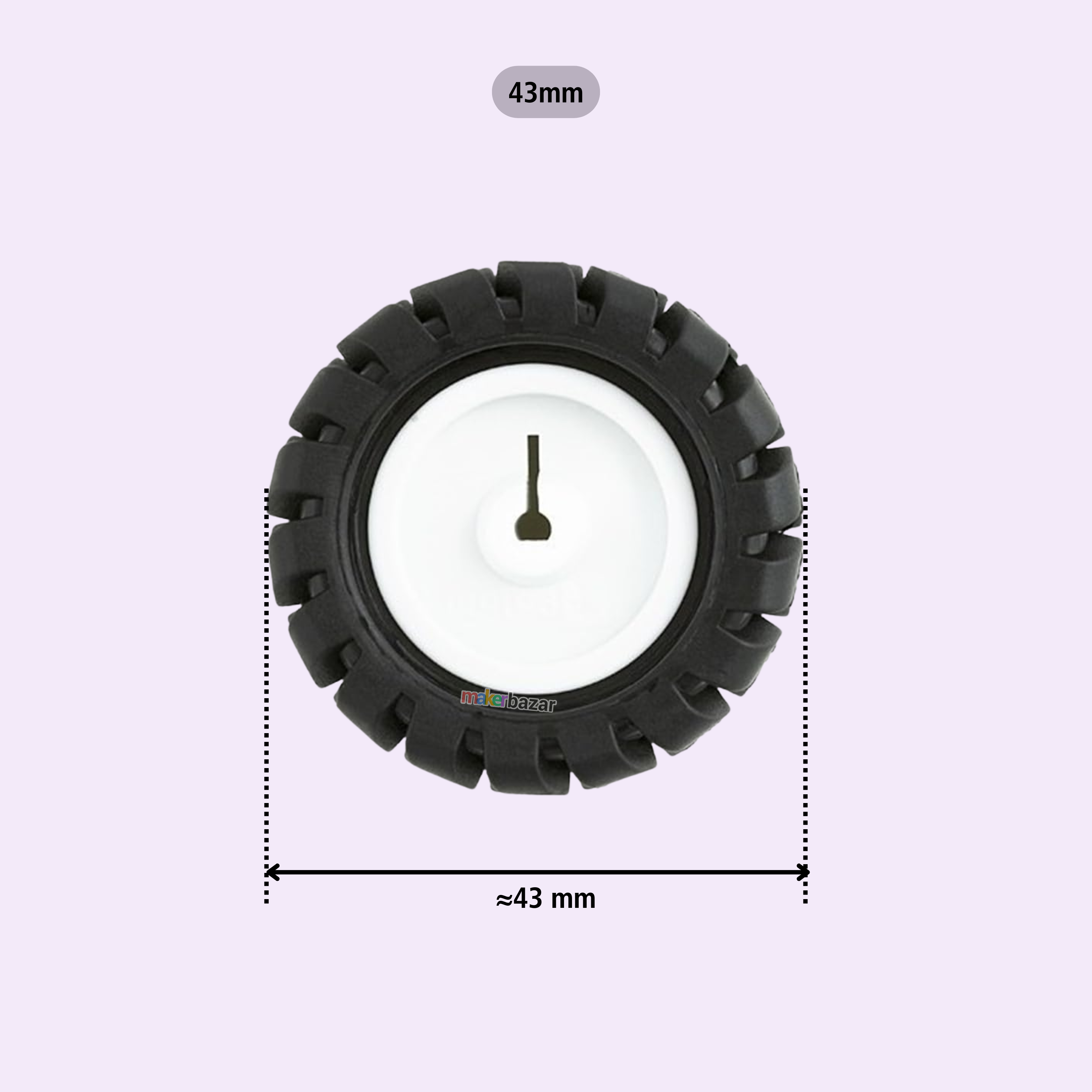Rubber Wheel Tyre for N20 Gear Motor
