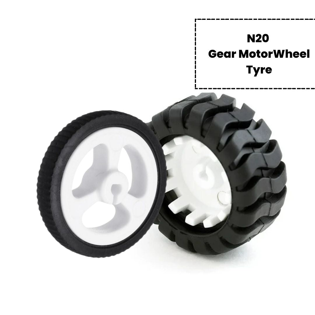 Rubber Wheel Tyre for N20 Gear Motor