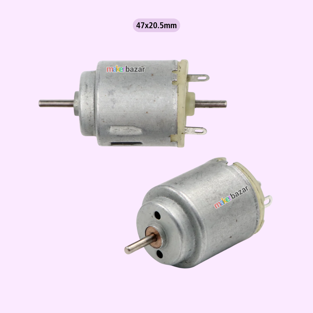 Double-Shaft Round DC Toy Motor
