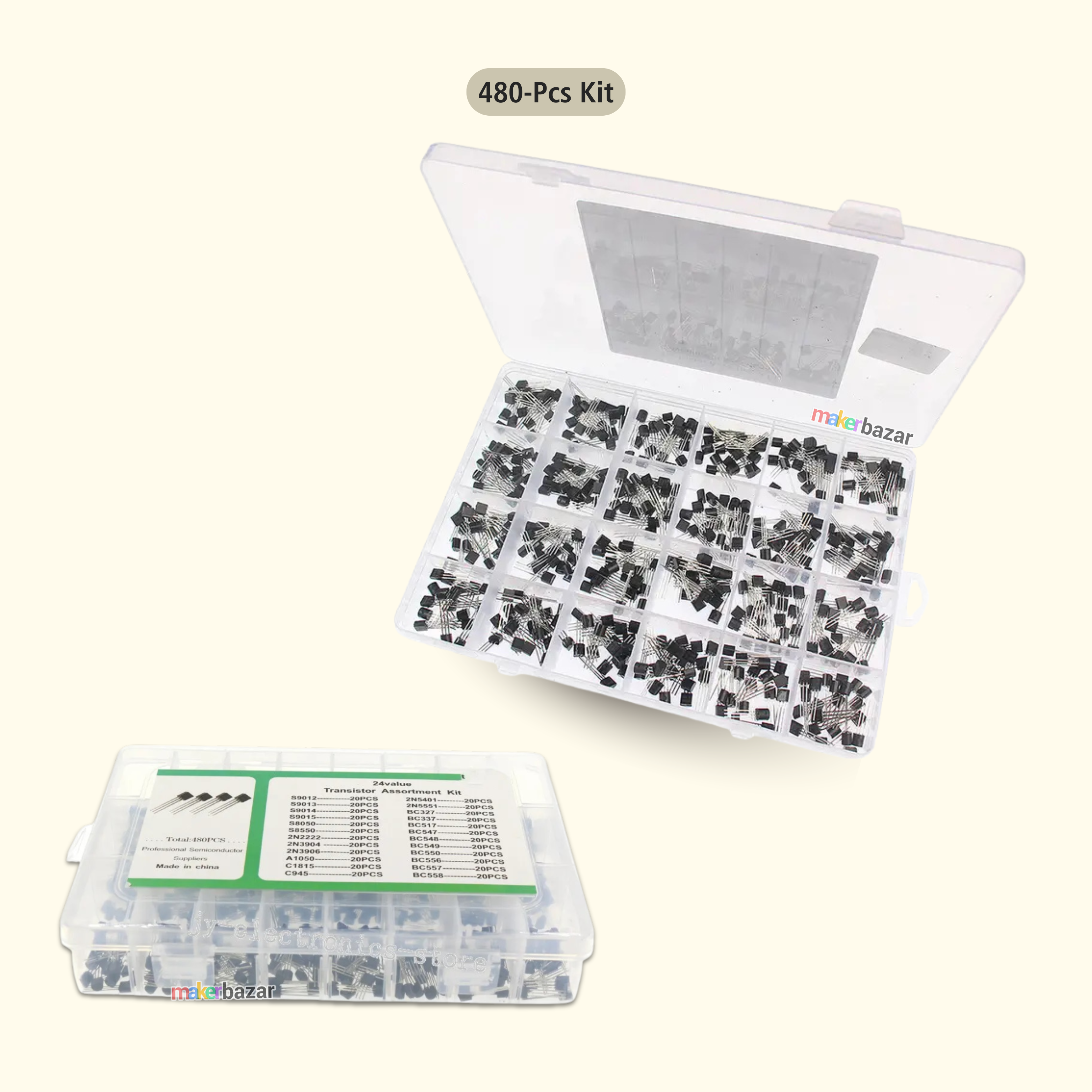 General Purpose PNP NPN Transistors Assortment Kit