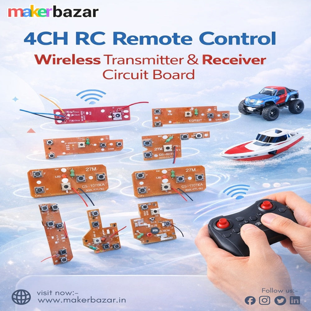4CH RC Remote Control Wireless Transmitter and Receiver Circuit Board