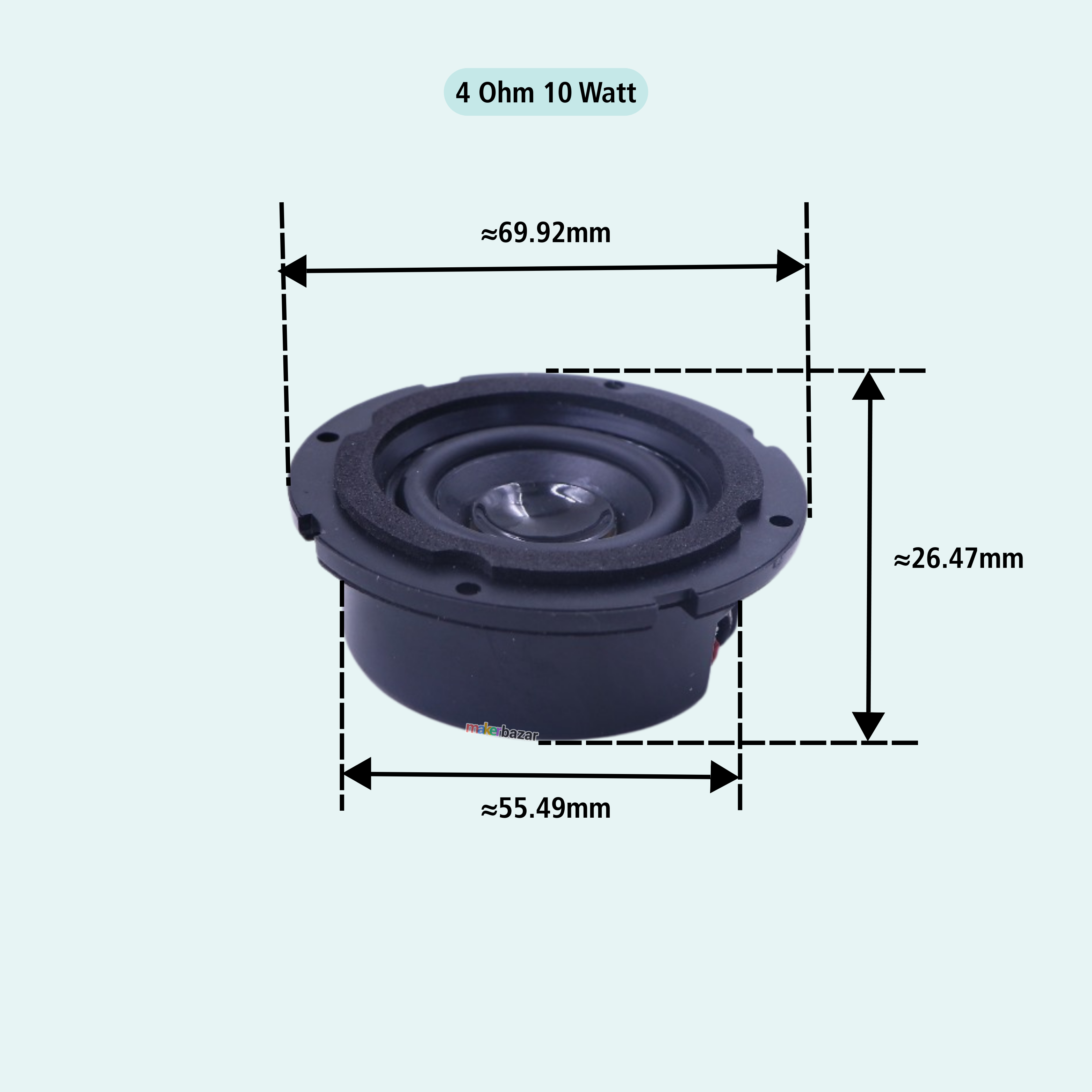 2.75 Inch Tweeter Speaker – Compact High Frequency Audio Driver