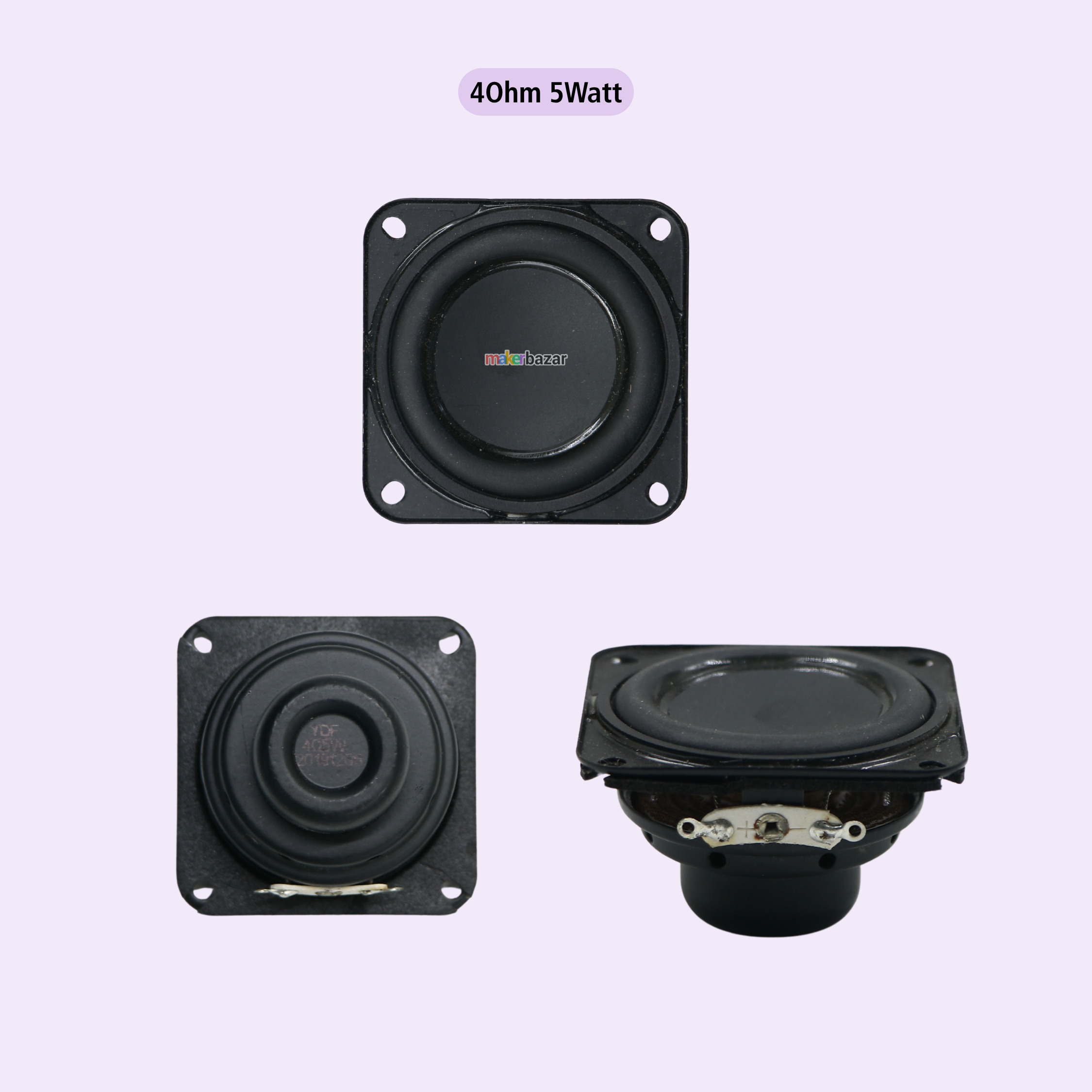48mm Square Internal Magnet Speaker