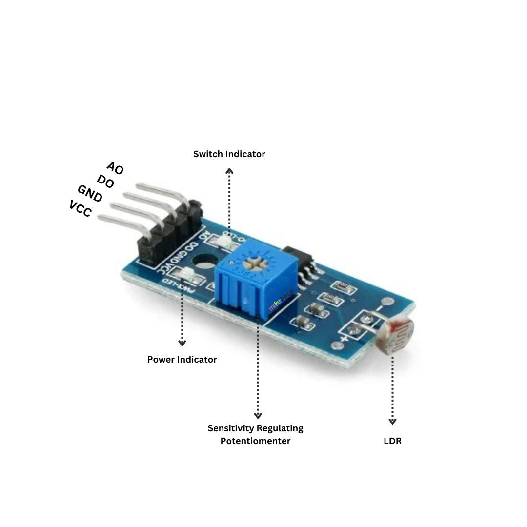 LDR Light Sensor Module