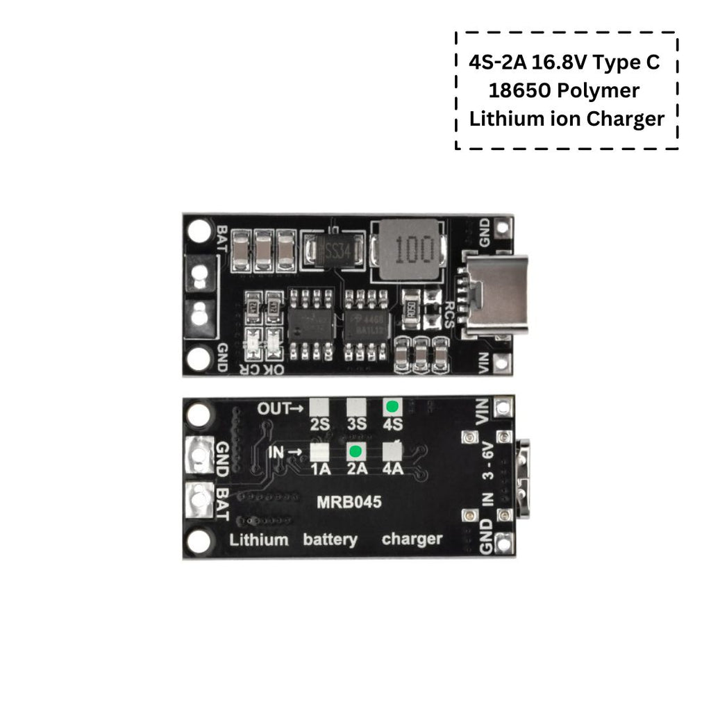 Type-C 18650 Charger & Booster: Power Up Your Projects (Li-ion)
