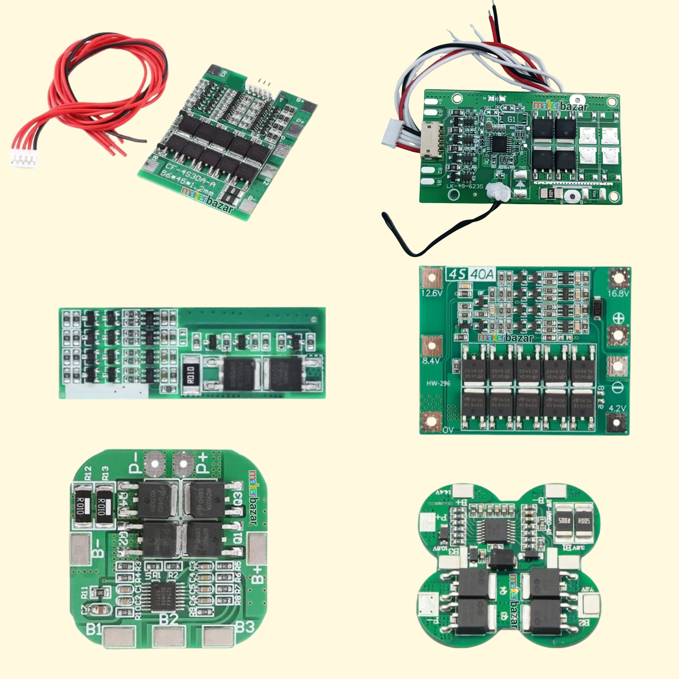 4S 18650 Lithium Battery Protection Board [Green]