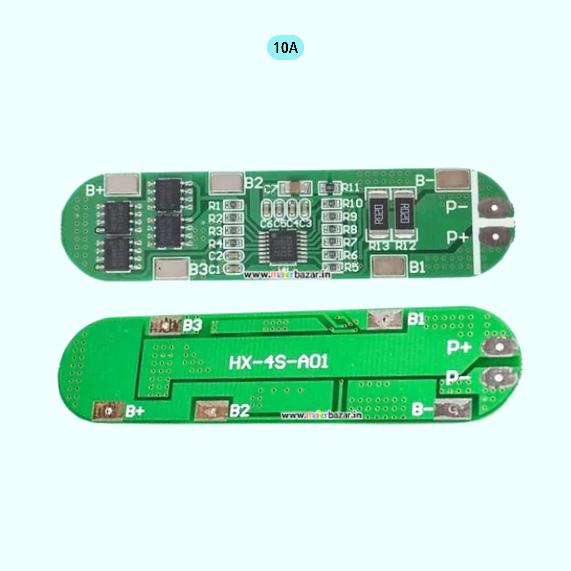 4S 18650 Lithium Battery Protection Board [Green]