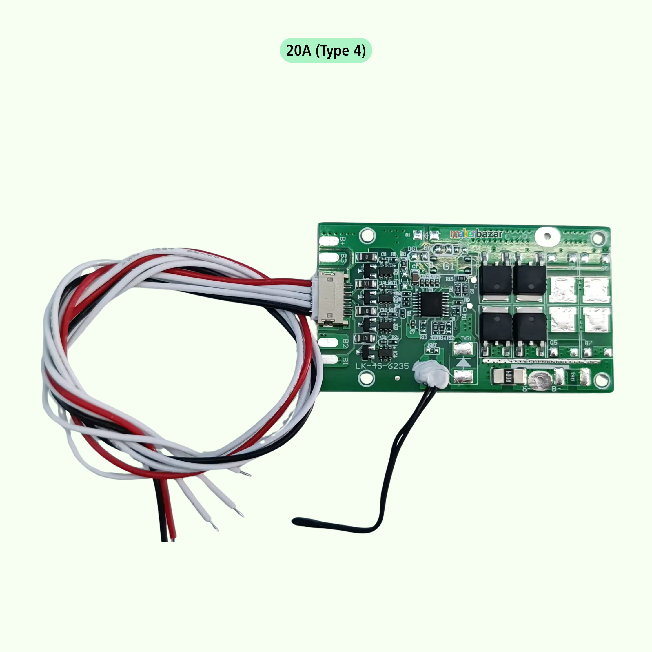 4S 18650 Lithium Battery Protection Board [Green]