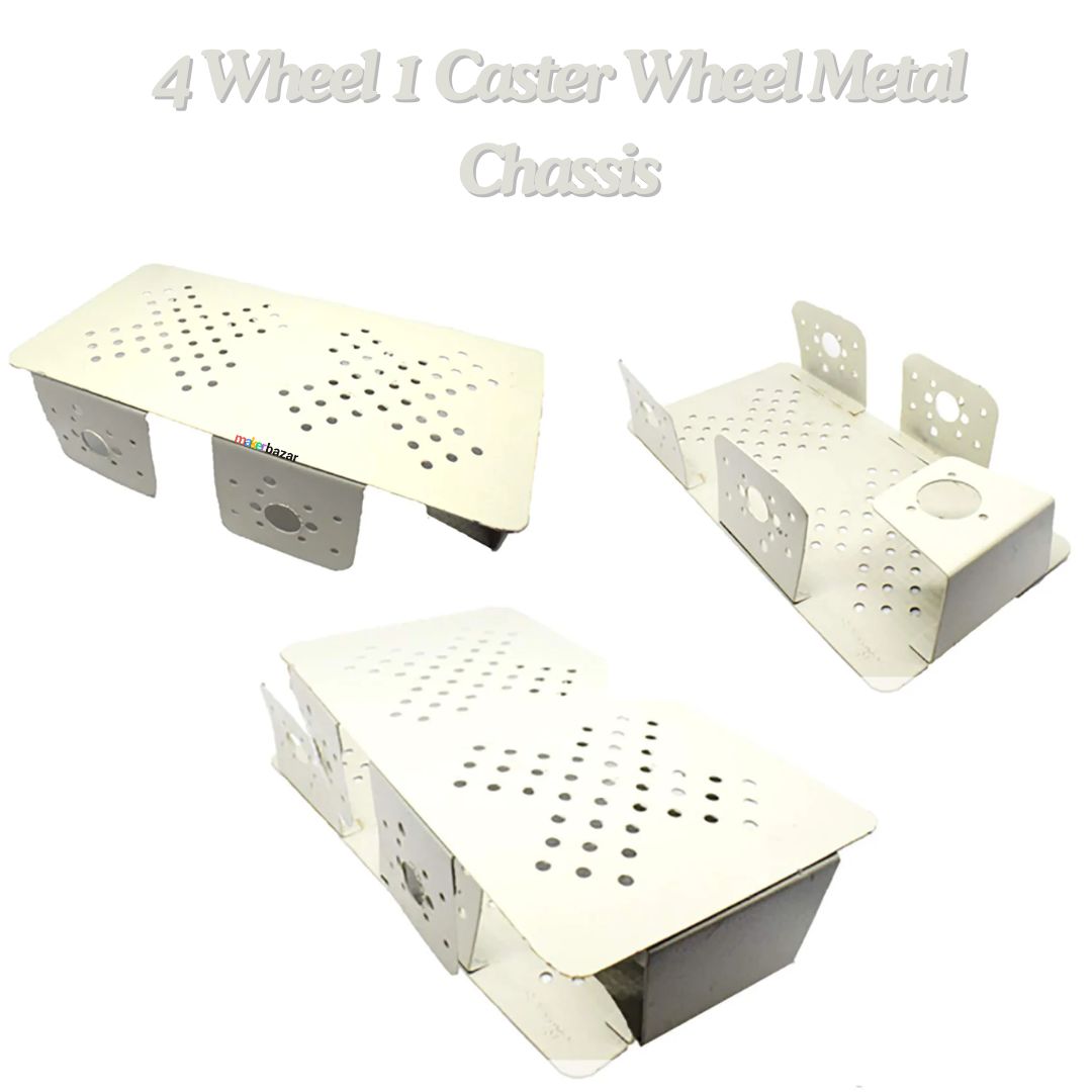 Caster Wheel Metal Chassis for DIY Robot Car