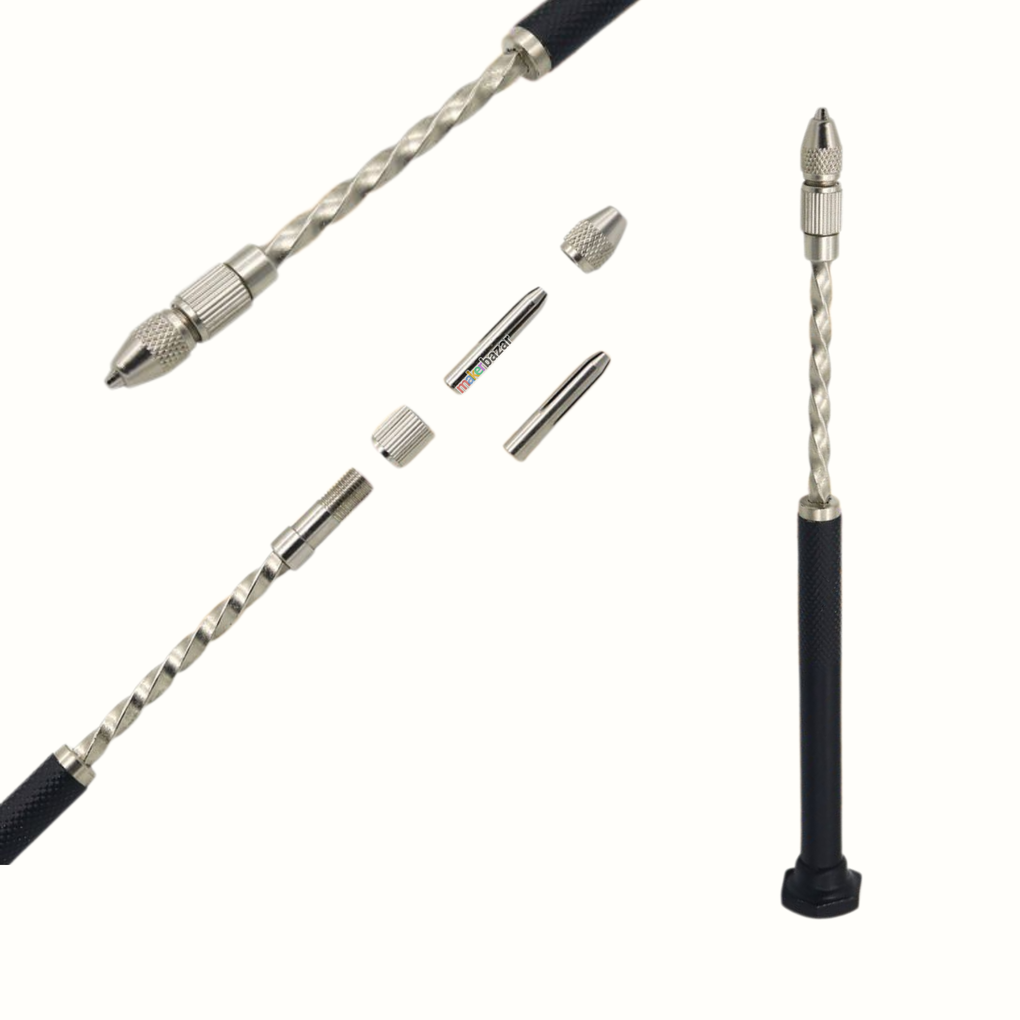 PCB Hand Held Spiral Pin Vise Drill Tool for Precision PCB & DIY Drilling