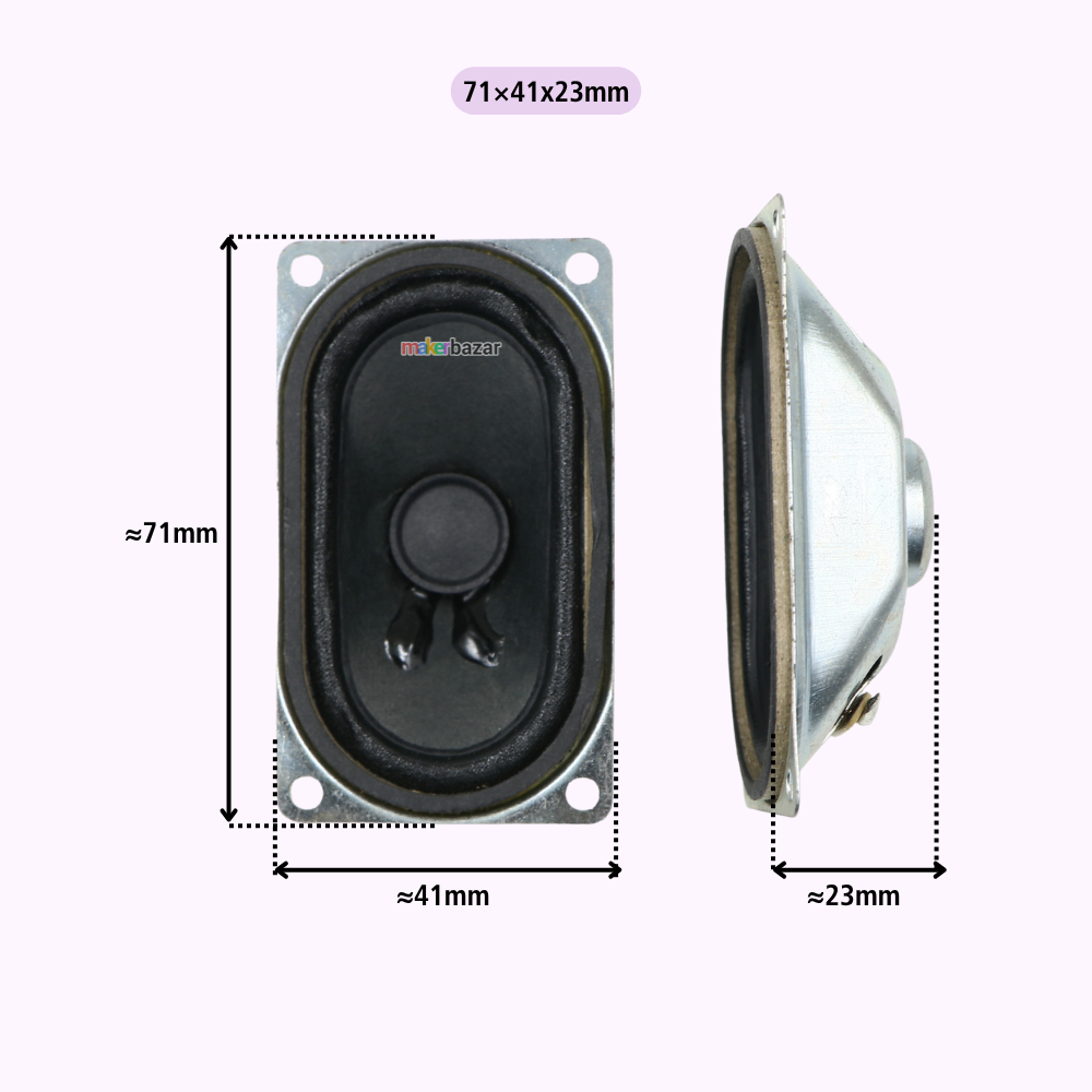 4Ω 3W LED/LCD/OLED Laptop & TV Speaker Pair [Refurbished]