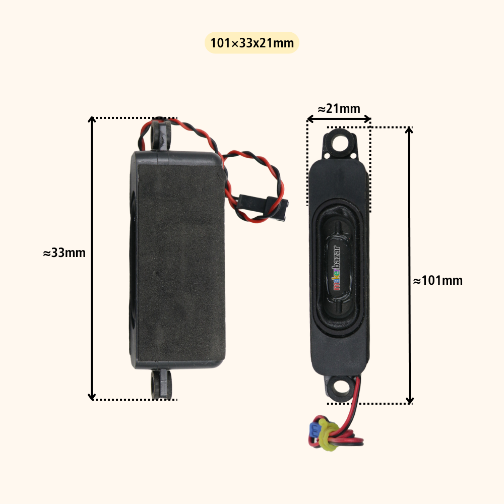 4Ω 3W LED/LCD/OLED Laptop & TV Speaker Pair [Refurbished]