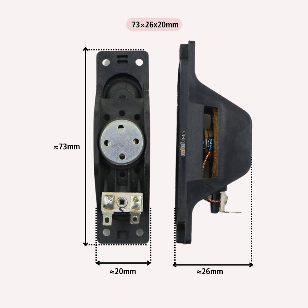 4Ω 3W LED/LCD/OLED Laptop & TV Speaker Pair [Refurbished]