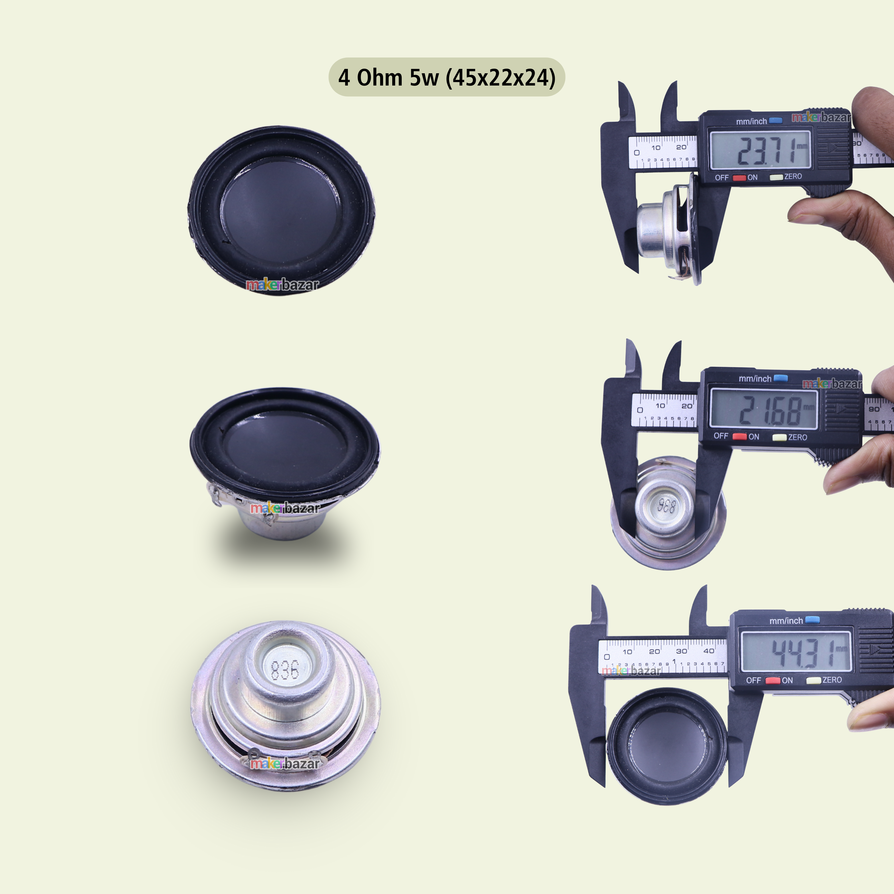 45mm 1.75-inch Internal Magnet Speakers Without Frame