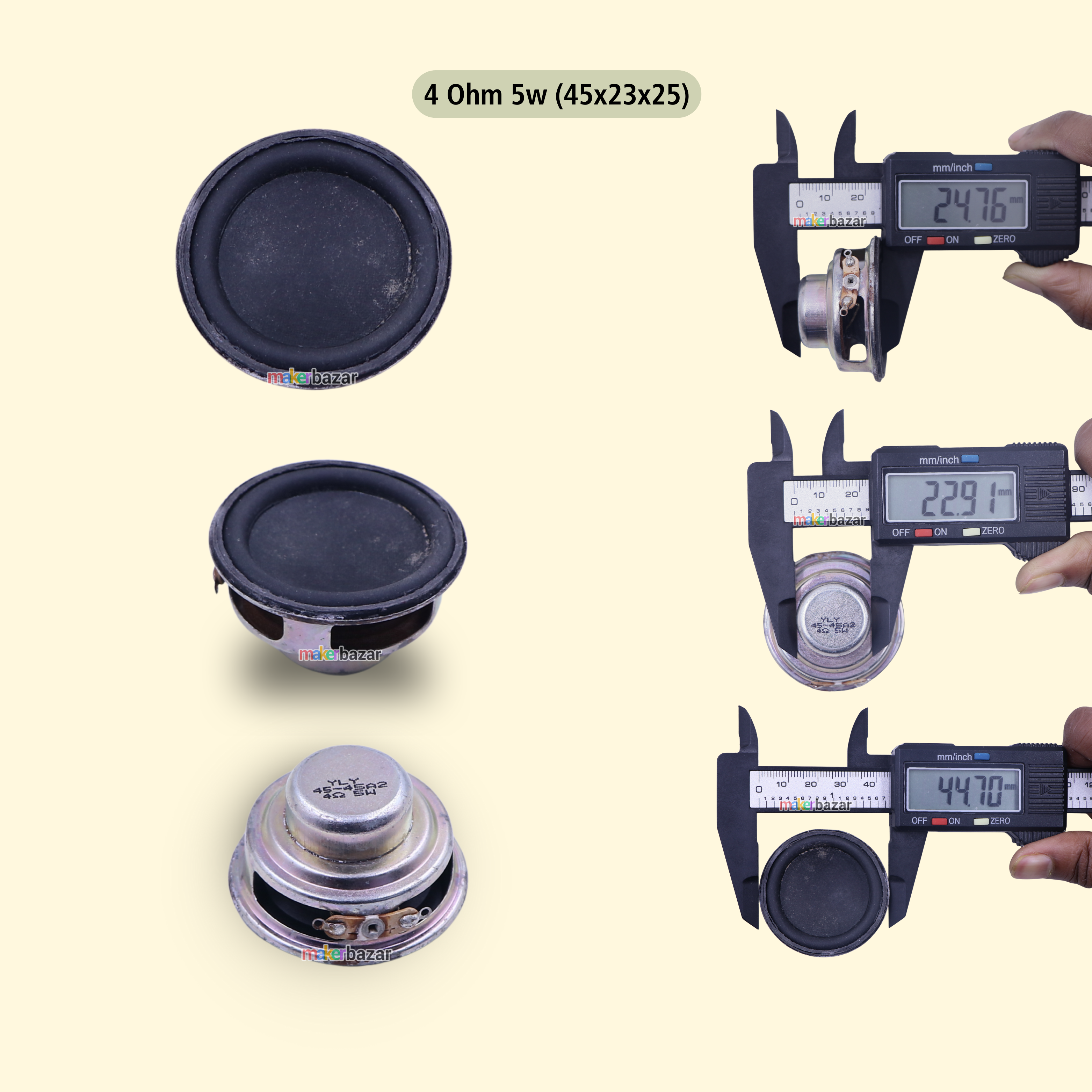 45mm 1.75-inch Internal Magnet Speakers Without Frame