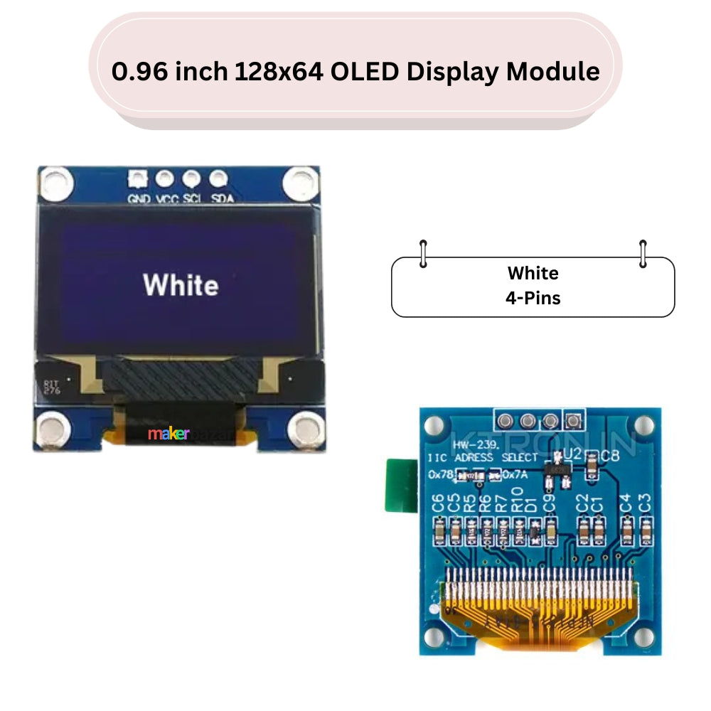 thumbnail image 2 of 6Pin 0.96 Inch IIC/SPI Serial 128x64 OLED Display Module Blue 2 of 9