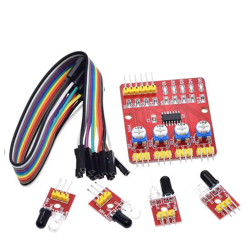 Buy Arduino-Compatible 4-Channel IR Sensor | Line Tracking & Obstacle ...