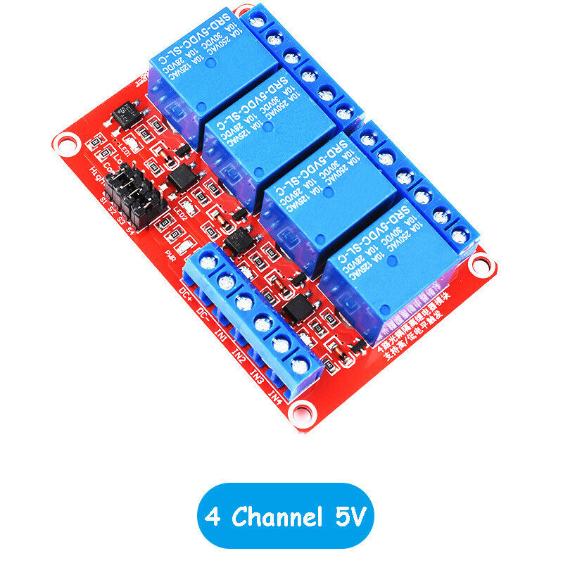 Red Relay Board Module with High/Low Level Trigger Optocoupler