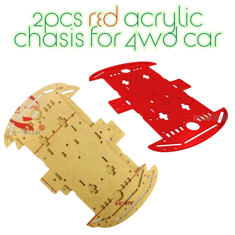 [Only Chassis] Smart Robotic Car Acrylic Chassis