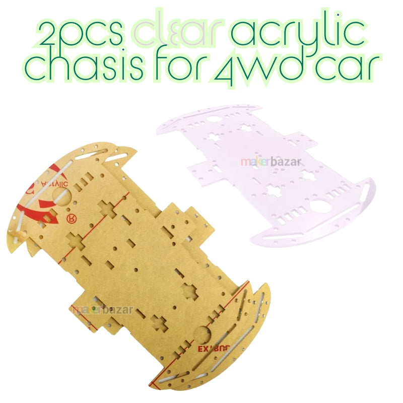 [Only Chassis] Smart Robotic Car Acrylic Chassis