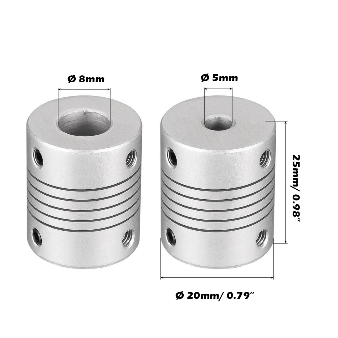 Aluminum Helical Shaft Coupler