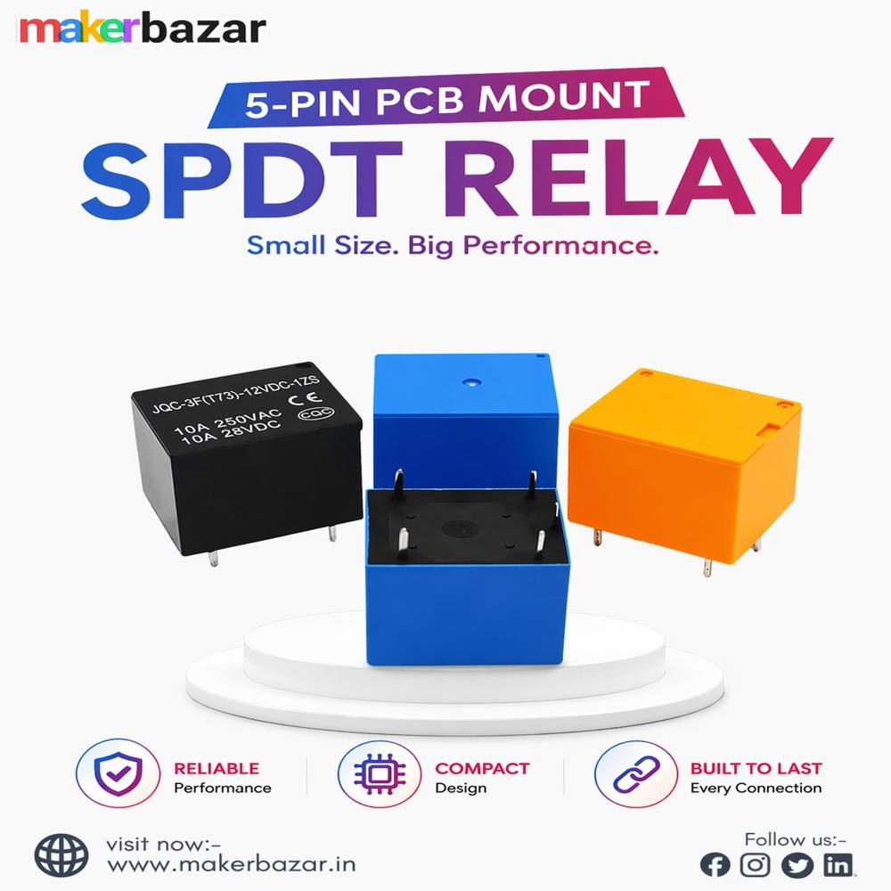 5-Pin PCB Mount SPDT Relay