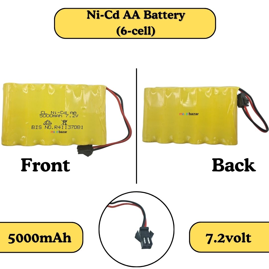 Ni-Cd Rechargeable AA Cells Battery Pack