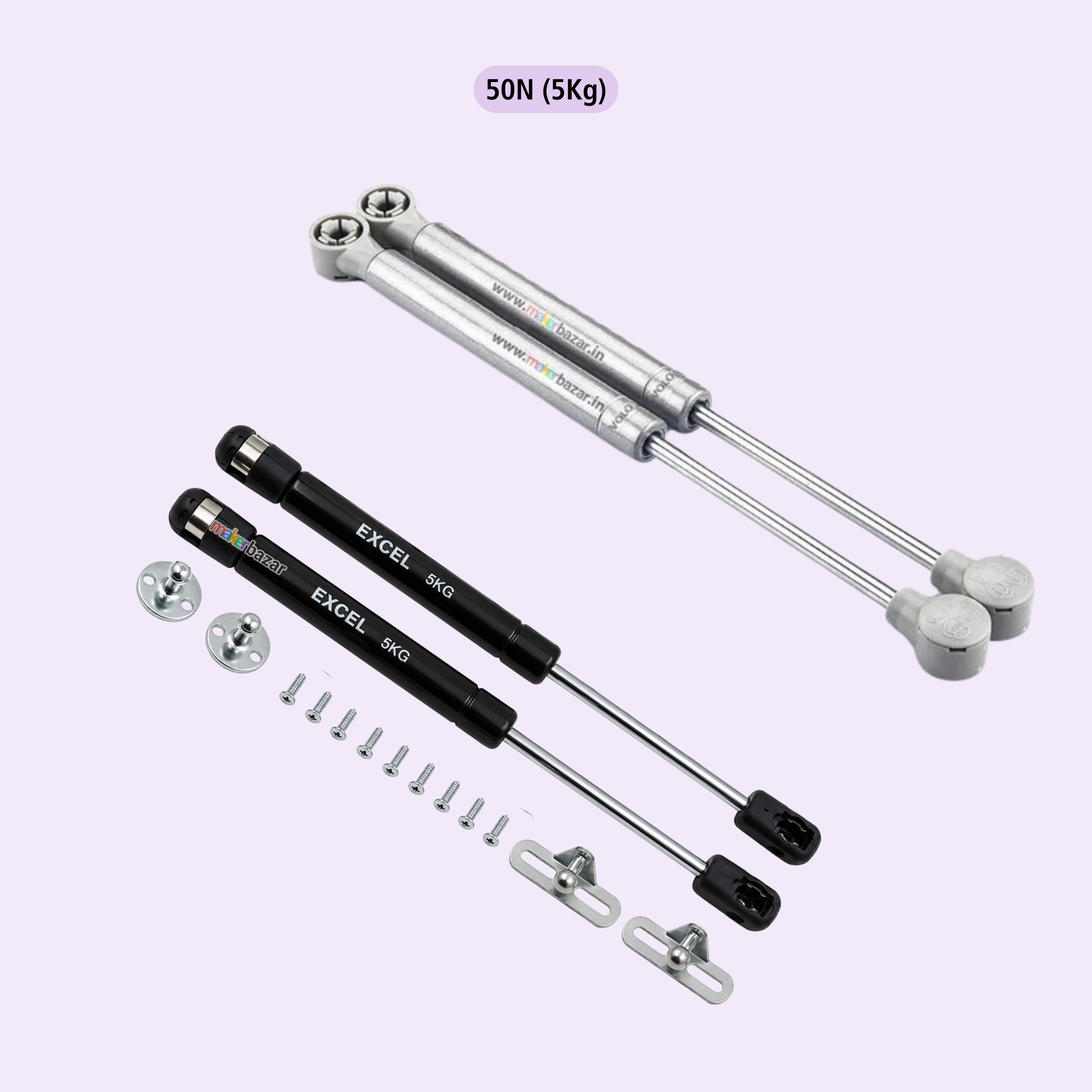Hydraulics Gas Spring Lift Support (Set of 2)