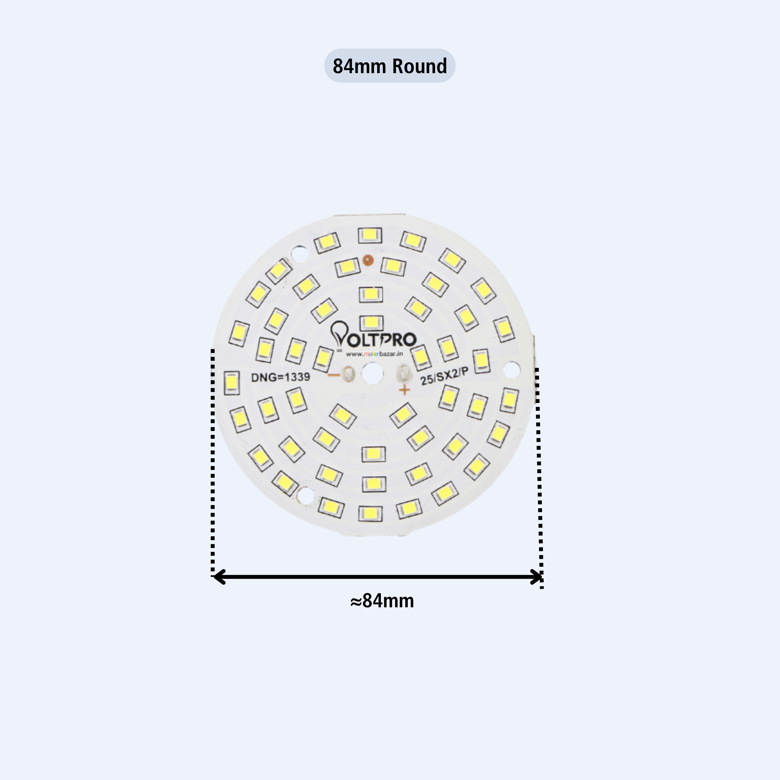 50W White Metal Core LED MCPCB
