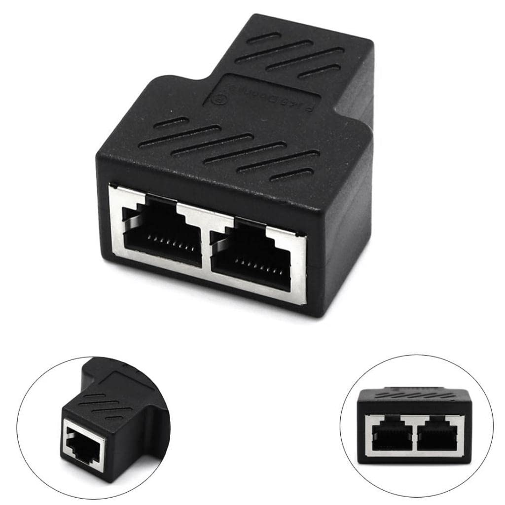 RJ45 Ethernet Splitter 1 to 2 Connector