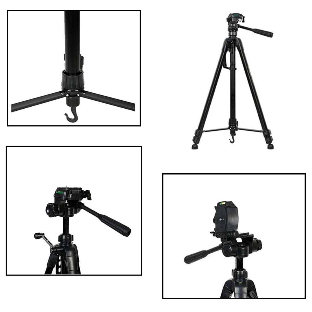 Digitek: DTR Tripod with Mobile Holder and Carry Bag For DV Cameras and Smartphone