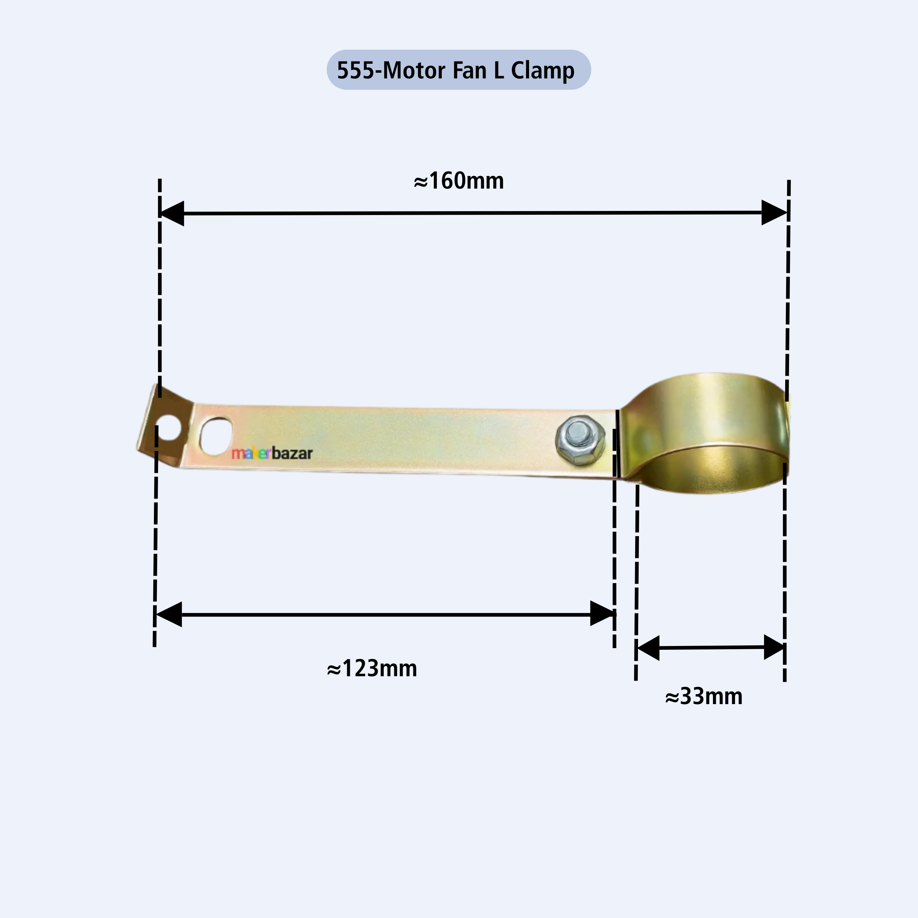 Heavy-Duty Fan Motor Holding Brackets