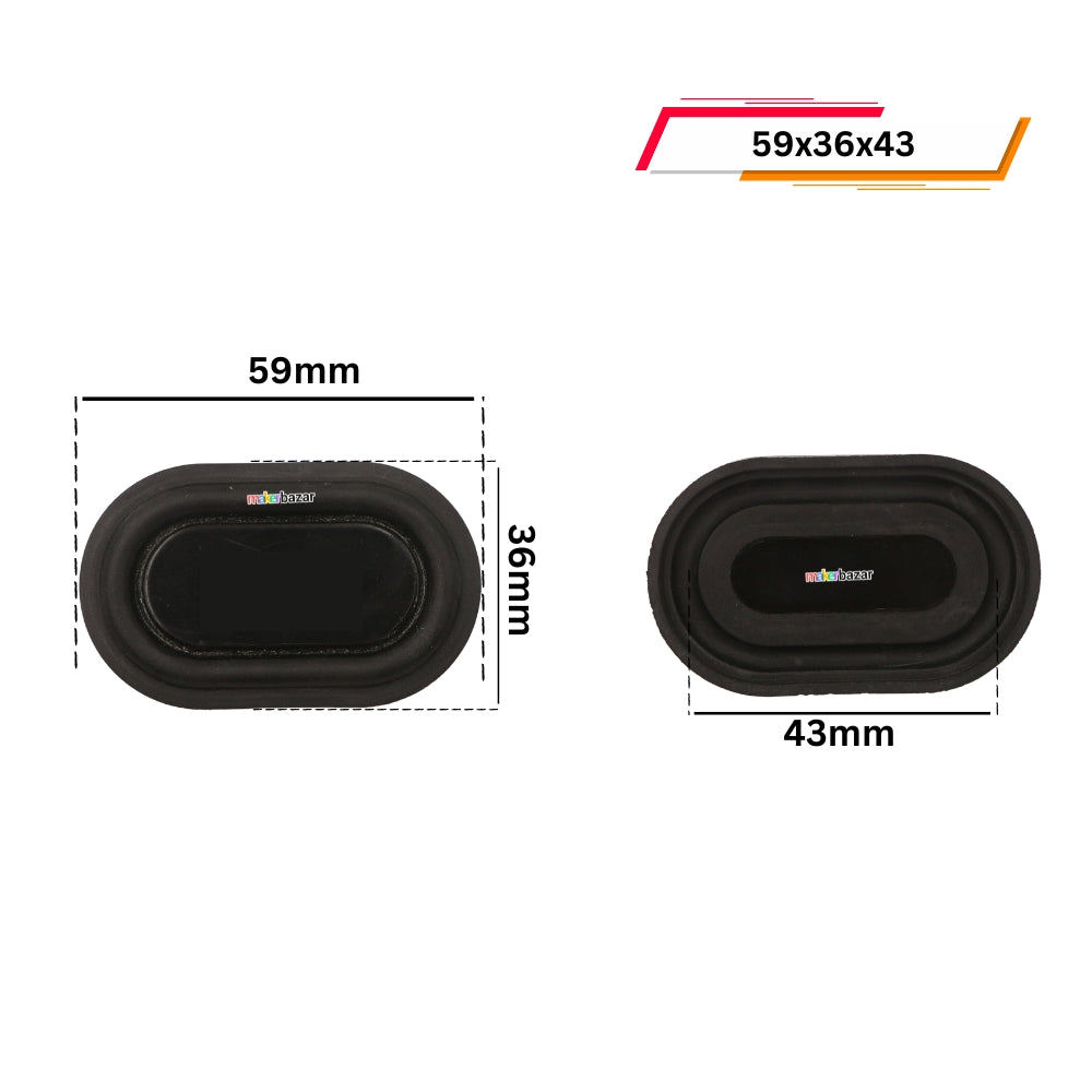 Rubber Passive Radiator Bass Vibration Plates