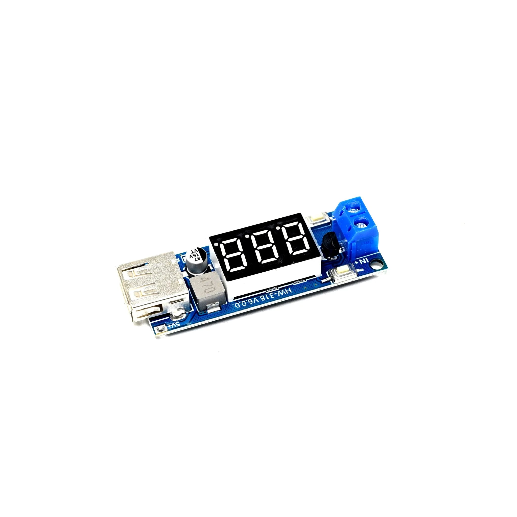 5V 2A USB Charger Step-down Converter with Voltmeter Module